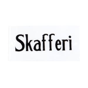 Emaljeskilt - "Skafferi" - 4,5 x 9 cm - www.frokenfraken.se