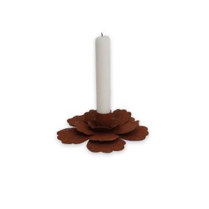 Lysestake – Blomst – Rust – Ø15 x 5 cm - www.frokenfraken.se
