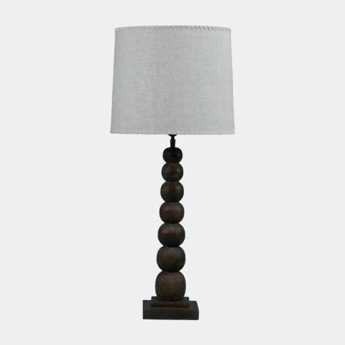 Lampfot Trä - Preston - Brun/Grå - 50 cm - www.frokenfraken.se