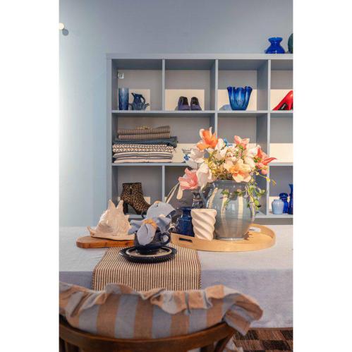 Kuddfodral - AMALIA - BLÅ - 45 X 45 CM - www.frokenfraken.se