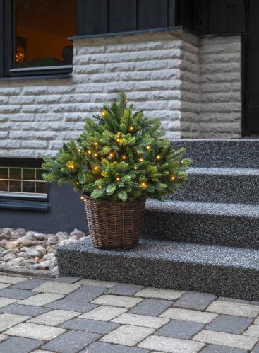 Juletre med belysning - LED-busk - 75 cm - Utendørs og innendørs bruk - www.frokenfraken.se