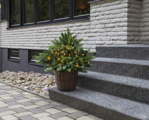 Juletre med belysning - LED-busk - 75 cm - Utendørs og innendørs bruk - www.frokenfraken.se