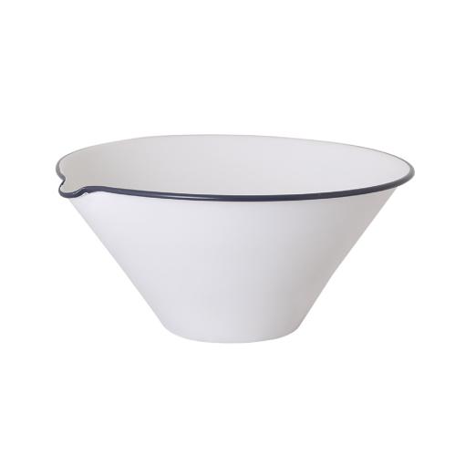 Spillkum - Skål - Emalj - Hvit - 11 x Ø23 cm - www.frokenfraken.se