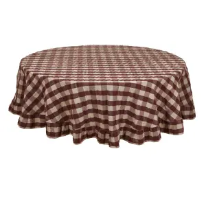 Duk - LISA - VINRØD - Ø150 CM - www.frokenfraken.se