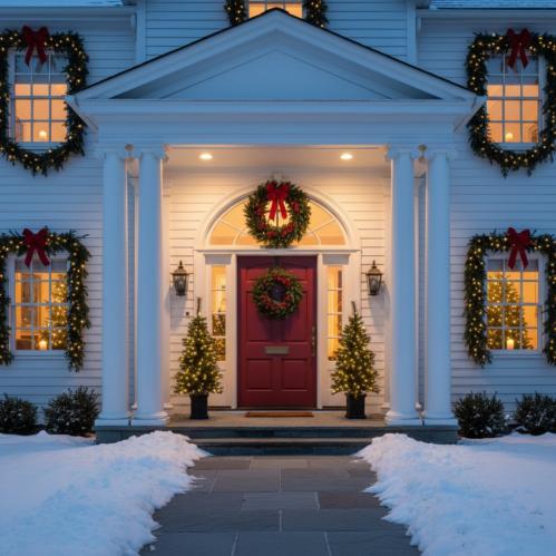 Julgran i firkantet krukke - 120 cm - Innendørs og utendørs bruk - www.frokenfraken.se