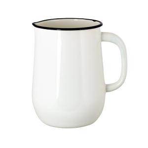 Kanna - Emalj - Krem/Hvit - 20 x Ø14,5 cm - www.frokenfraken.se