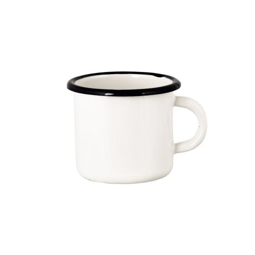 Mugg - Emalj - Krem/Hvit - 11,5 x 8 cm - www.frokenfraken.se