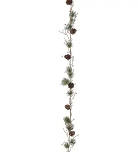 Lerkekjede med kongler - Julekjede - 135 cm - www.frokenfraken.se