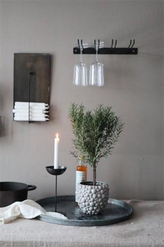 Glashenger - Svart - 4 Rader - www.frokenfraken.se