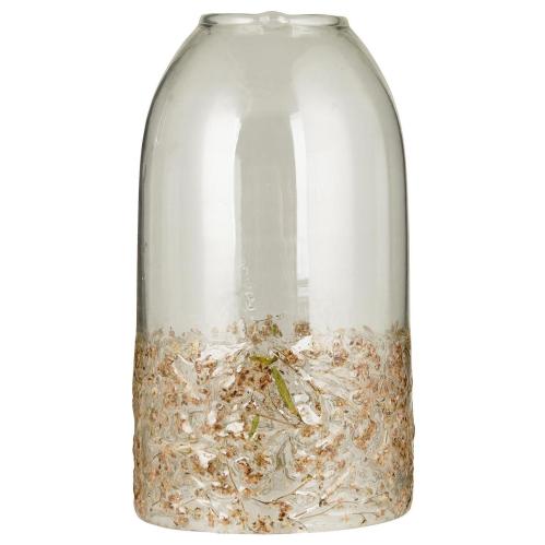 Lyslykt - Glasskuppel med gress i glasset - åpen topp - www.frokenfraken.se