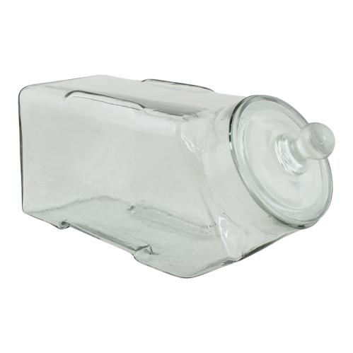 Glasboks - Godteributikk - Liggende med lokk - 32 x 15,5 x 13 cm - www.frokenfraken.se