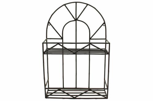 Hylle Metall Bambus Svart - 38 x 13 x 57,5 cm - www.frokenfraken.se