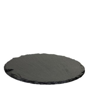 Skifer tallerken - Rund - Ø20 cm - www.frokenfraken.se