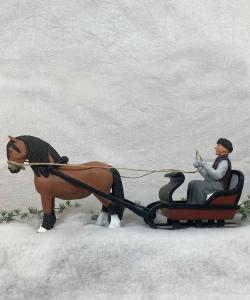 Hest og Slede - Anton - Silas - ca 40 cm - www.frokenfraken.se