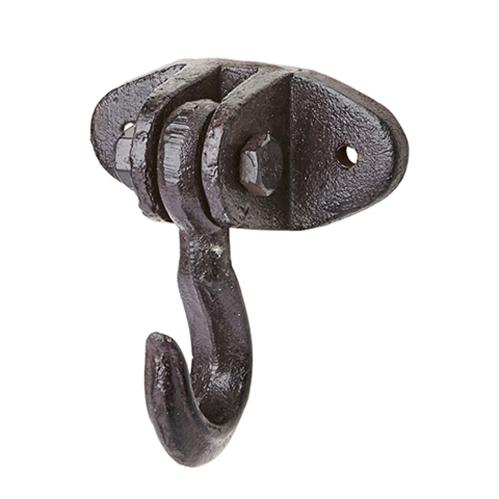 Veggkrok - Jern - Svart/Brun - 12 x 6 cm - www.frokenfraken.se