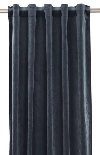 Sammetsgardiner - Blå - 2 st - 280 cm - www.frokenfraken.se