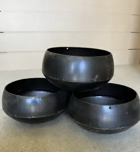 Ampel - Børstet Svart - Stor Ø32 cm - www.frokenfraken.se