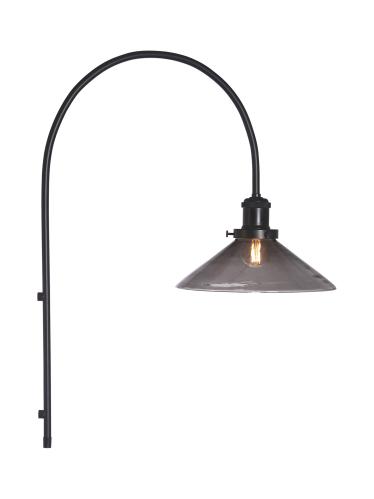 Vegglampe - August - Svart 25cm - www.frokenfraken.se