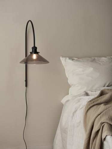 Vegglampe - August - Svart 25cm - www.frokenfraken.se