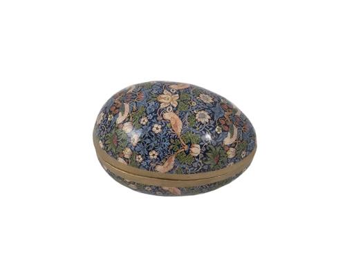 Påskeegg - Strawbery Thief Blå - William Morris - 15 cm - www.frokenfraken.se