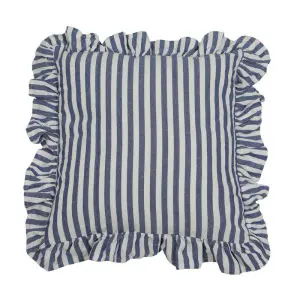 Pyntepute med volang - Svea Denim - 45 x 45cm - www.frokenfraken.se