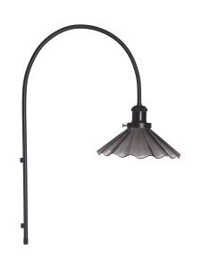 Vegg lampe - August - Svart Veckad 25cm - www.frokenfraken.se