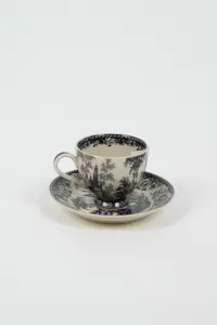 Espressokopp med skål – Svart – Ø6,5 cm - www.frokenfraken.se