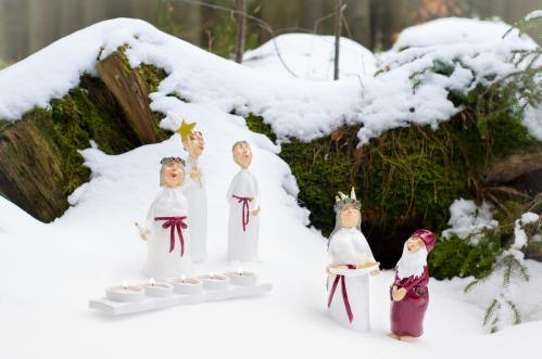 Sjungande Tomte - 18 cm - www.frokenfraken.se
