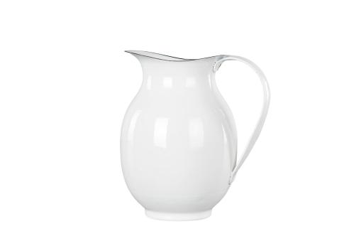 Kanne - Emalje Hvit - 18 cm - www.frokenfraken.se