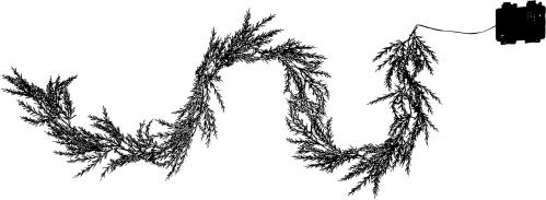 Girlang Thuja - 3 cm - Utendørs og innendørs bruk - www.frokenfraken.se