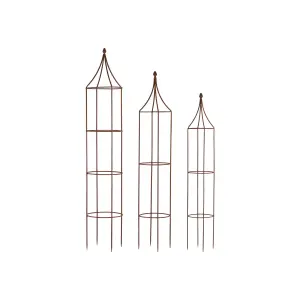 Plantestøtte – Rust – 33 x 179 cm, 28 x 160 cm - www.frokenfraken.se