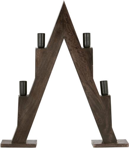 ljusstake - Torsby - Brun tre 56cm - www.frokenfraken.se