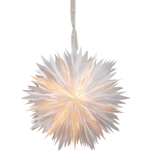 Adventsstjerne - Papir Dis - 60 cm - www.frokenfraken.se