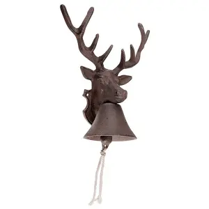 Ringeklokke - Dørklokke - Reinshorn - 14.5 x 22 x 27 cm - www.frokenfraken.se