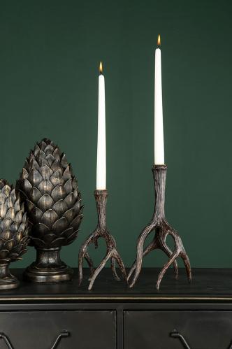 Lysestake - Reinshorn - Brunsvart - 24 cm - 1 stk - www.frokenfraken.se