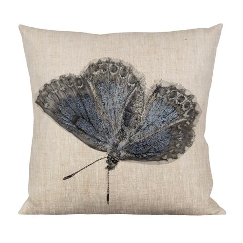 Kuddfodral - Blåvinge/Prästkragar - 47 cm - www.frokenfraken.se