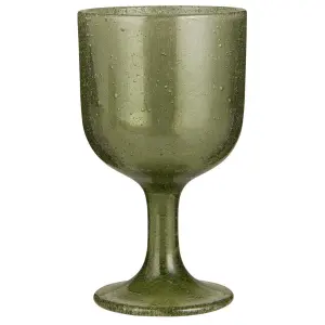 Vinglass - Vercelli grønn m/bobler - 8 x 14,5 cm - www.frokenfraken.se