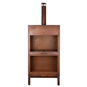 Eldstad - Terrassevarmer - XL - Rust - 38.4 x 76.1 x 205.7 cm - www.frokenfraken.se