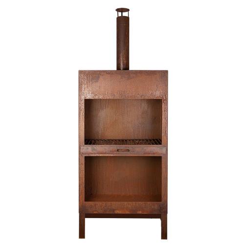 Eldstad - Terrassevarmer - XL - Rust - 38.4 x 76.1 x 205.7 cm - www.frokenfraken.se