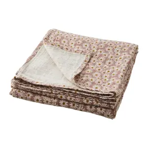 Bordduk - Blomstret Rosa - 150 x 250 cm - www.frokenfraken.se