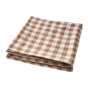 Bordduk - Brun & Hvit Rutete - 250 x 140 cm - www.frokenfraken.se