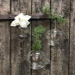 Vase for vegg - Glasskule - Ø9 cm - www.frokenfraken.se