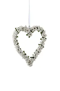 Hjerte - Hvit - Ø15 cm - www.frokenfraken.se