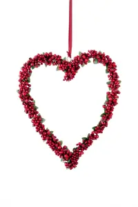 Hjerte - Rød - 20 cm - www.frokenfraken.se