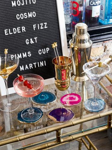 Drinkpinner i metall - Pineapple - Ananas i gull - 19 cm - www.frokenfraken.se