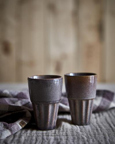 Kopp M - Costa - Grå/flerfarget - Ø6 x 9 cm - www.frokenfraken.se
