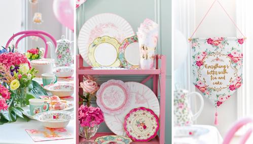 Papptallerkener - Vintage Porselen - 27 cm - www.frokenfraken.se