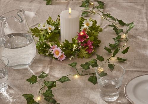 Ljusslinga - murgröna - girlang- 200 cm - www.frokenfraken.se