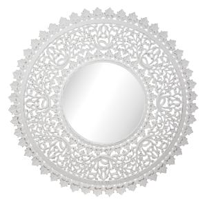 Spegel - Carve - Hvit - Ø115 cm - www.frokenfraken.se