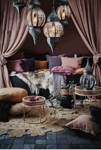 Taklampe - Orientalisk - 30 x 90 cm - www.frokenfraken.se